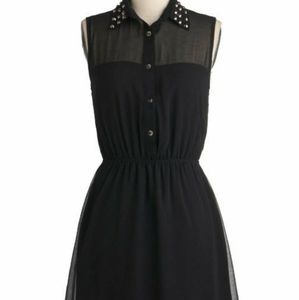 MODCLOTH Studded Collared Dress